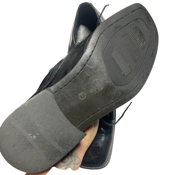 Stafford Mens Black Leather Oxford Dress Shoes Size 13M - Picture 5 of 5